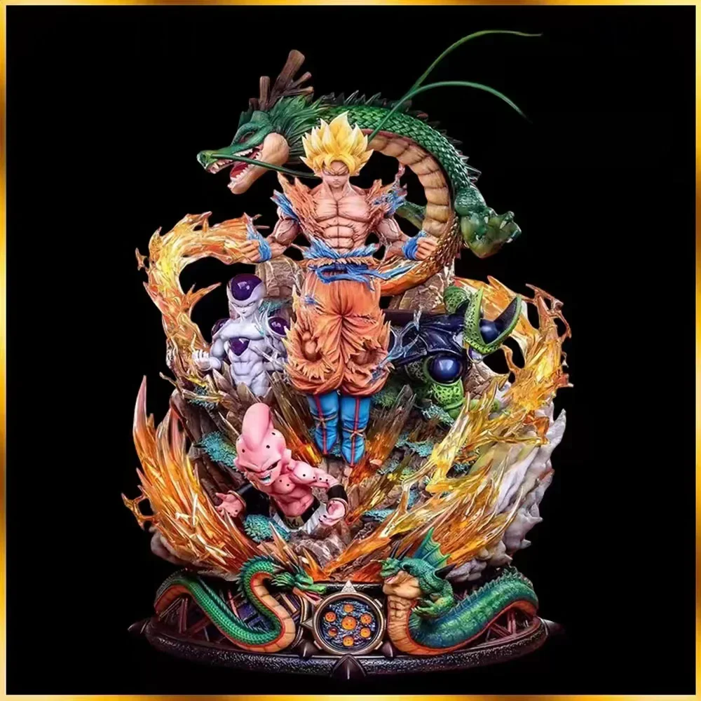 23cm Dragon Ball Z Figures Son Goku Frieza Shenron Action Figure Model Super Saiyan Pvc Statue Doll Model Collection Toys Gifts