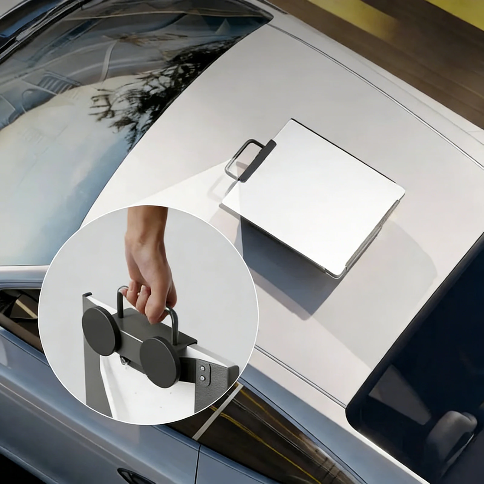 

Car Roof Mount Compatible for Starlink Mini with Handle Portable Magnetic Roof Bracket for RV Van Truck Boat & Yacht