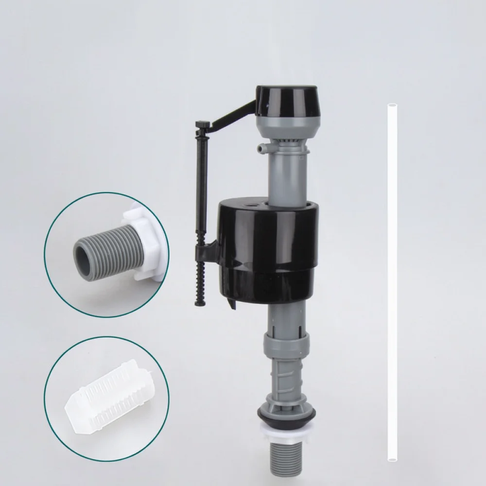Bathroom Toilet Tank Fill Valve Bottom Entry Adjustable Water Level Silent Needle Valve Replacement Plumbing Part