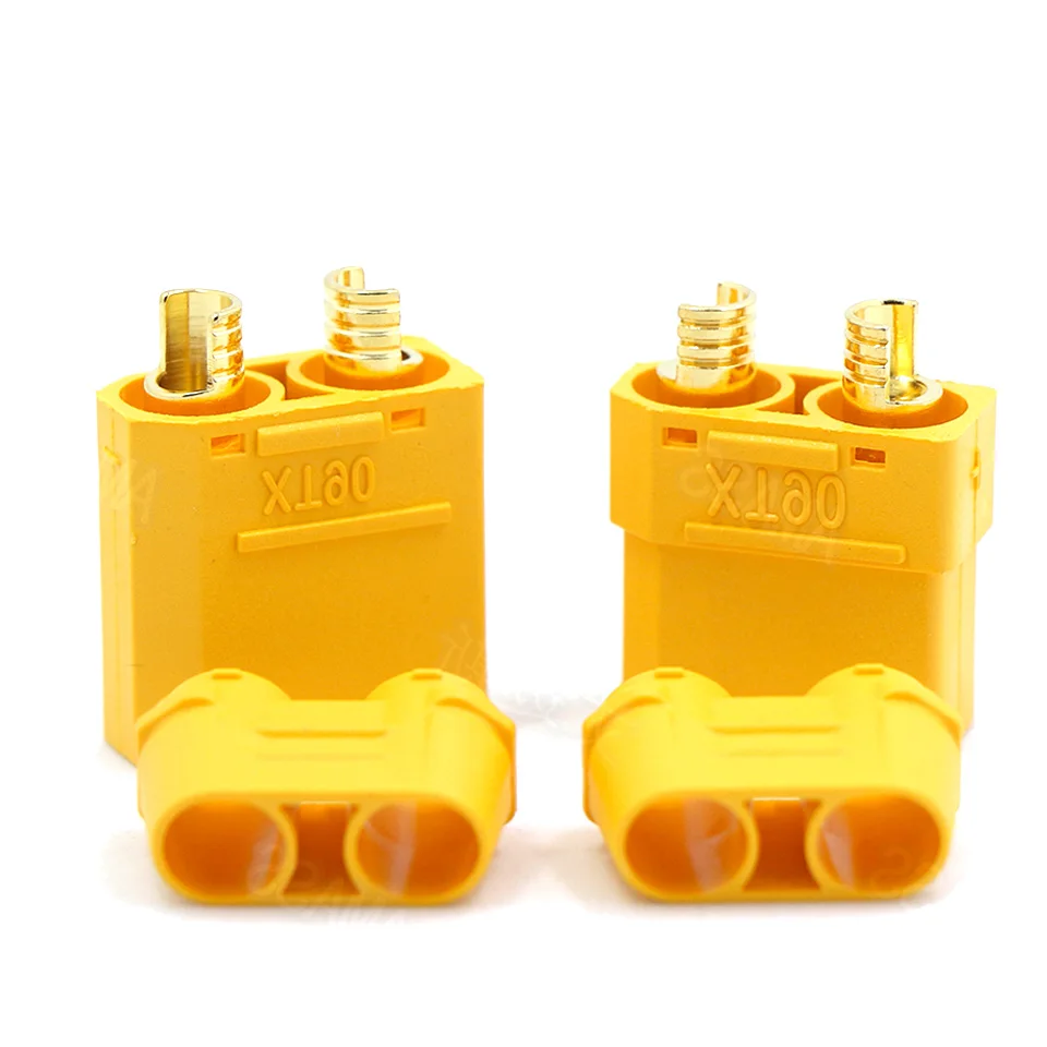 1 Pair XT90H Plug XT90 Connectors Male Female 4.5mm Gold-Plated Banana Insert For RC Model Battery With Sheath