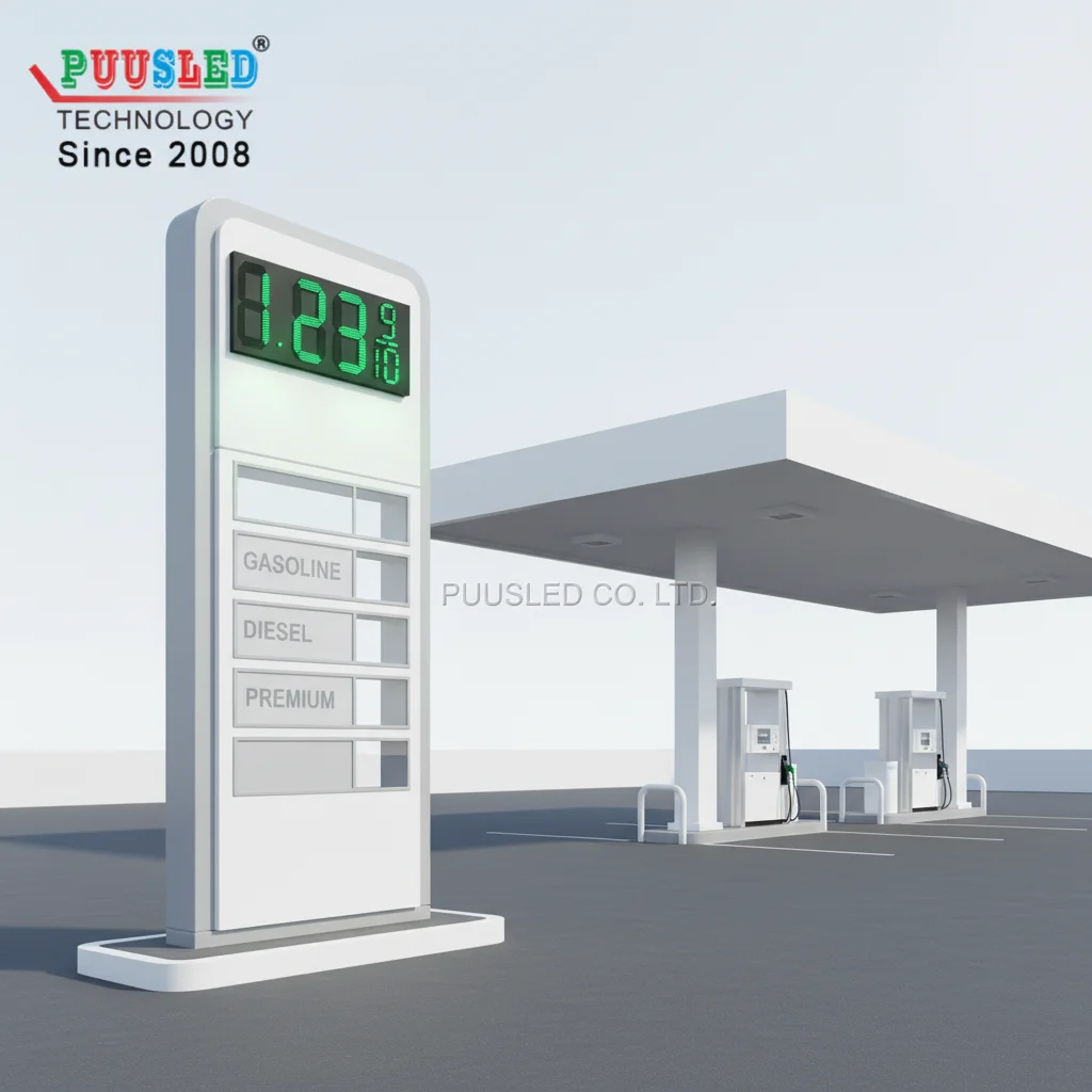 Outdoor Double Side 18inch 7 Segment Digital Numbers Price Display for Gas Station LED Price Signs