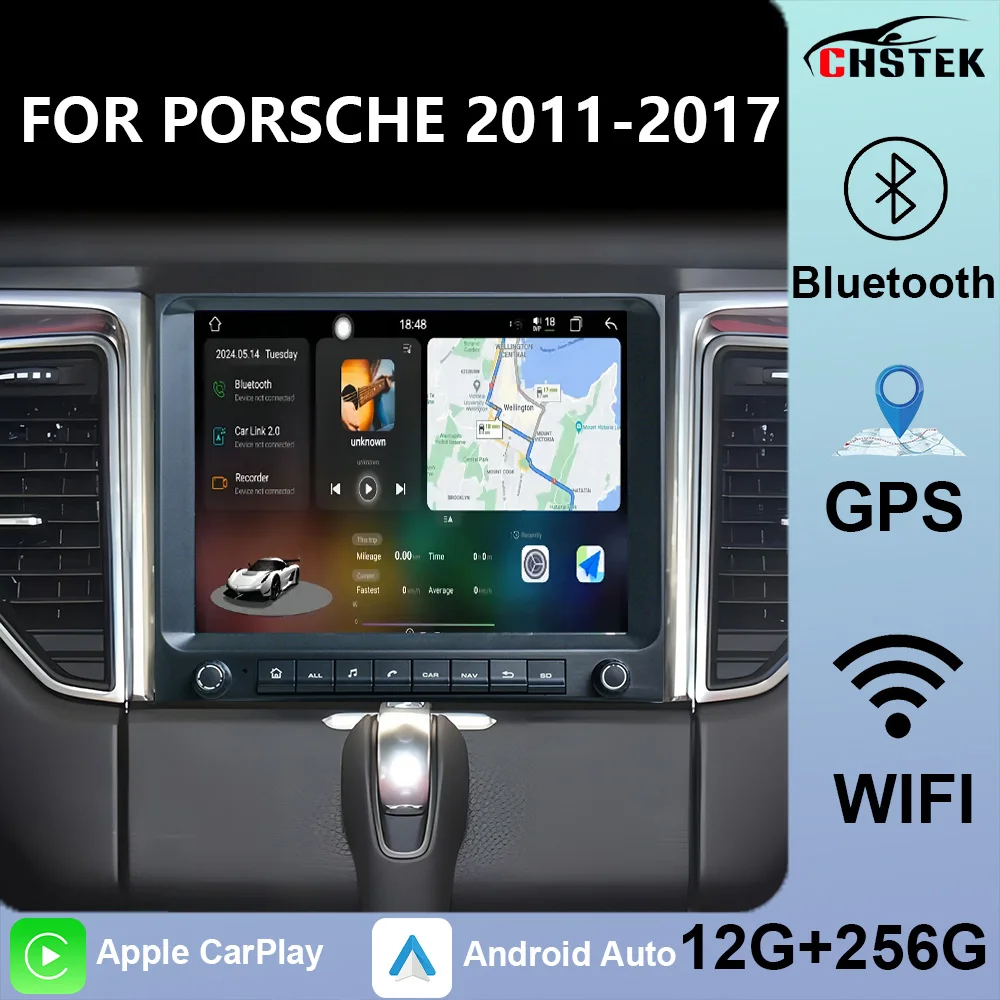 

Автомобильное радио CHSTEK с Bluetooth для Porsche 2011, 2012, 2013, 2014-2017, Wi-Fi, навигация, GPS, мультимедиа, беспроводной Carplay, Android Auto, 4G