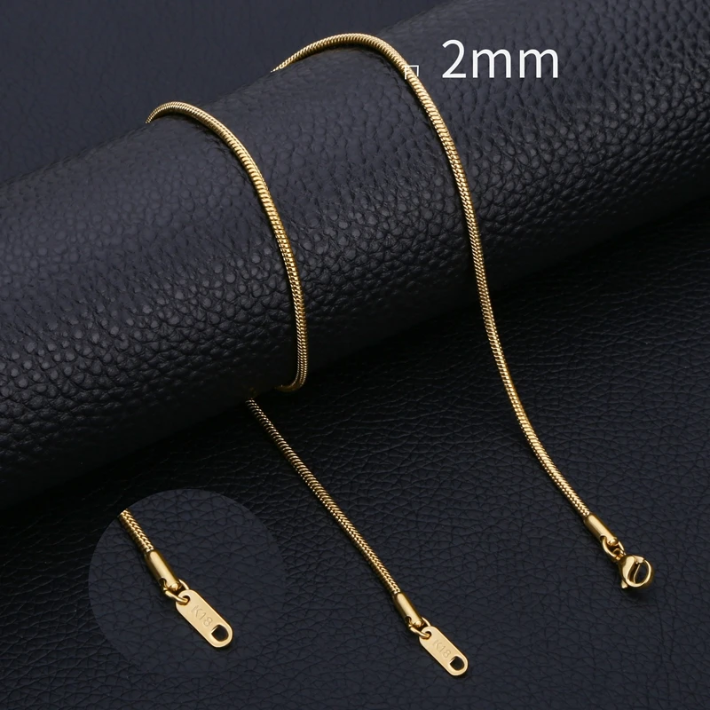 HIYEE Rvs Snake Collier Kettingen voor DIY voor Vrouwen Sieraden Maken Bevindingen Hangers Kreeft Sluitingen Groothandel