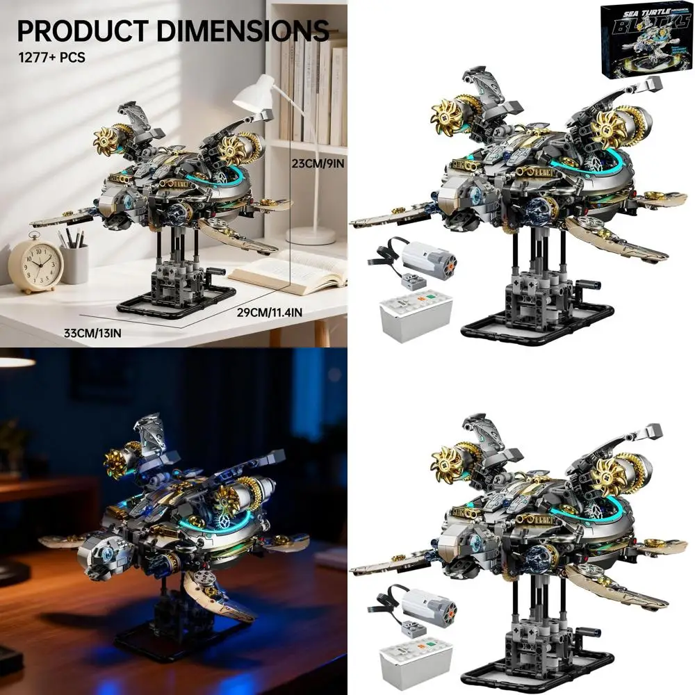 Juguete mecánico de engranaje de tortuga inspirado en Steampunk: juego educativo con manivela y motor para adultos y entusiastas