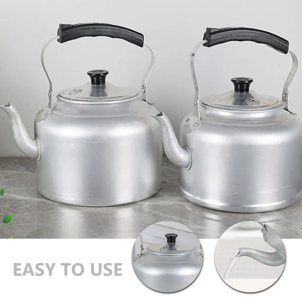 

Aluminum Teakettle Large Capacity Heat Resistant Water Boiling Pot For Home Kitchen Tea Coffee Stovetop Kettle Retro Tea