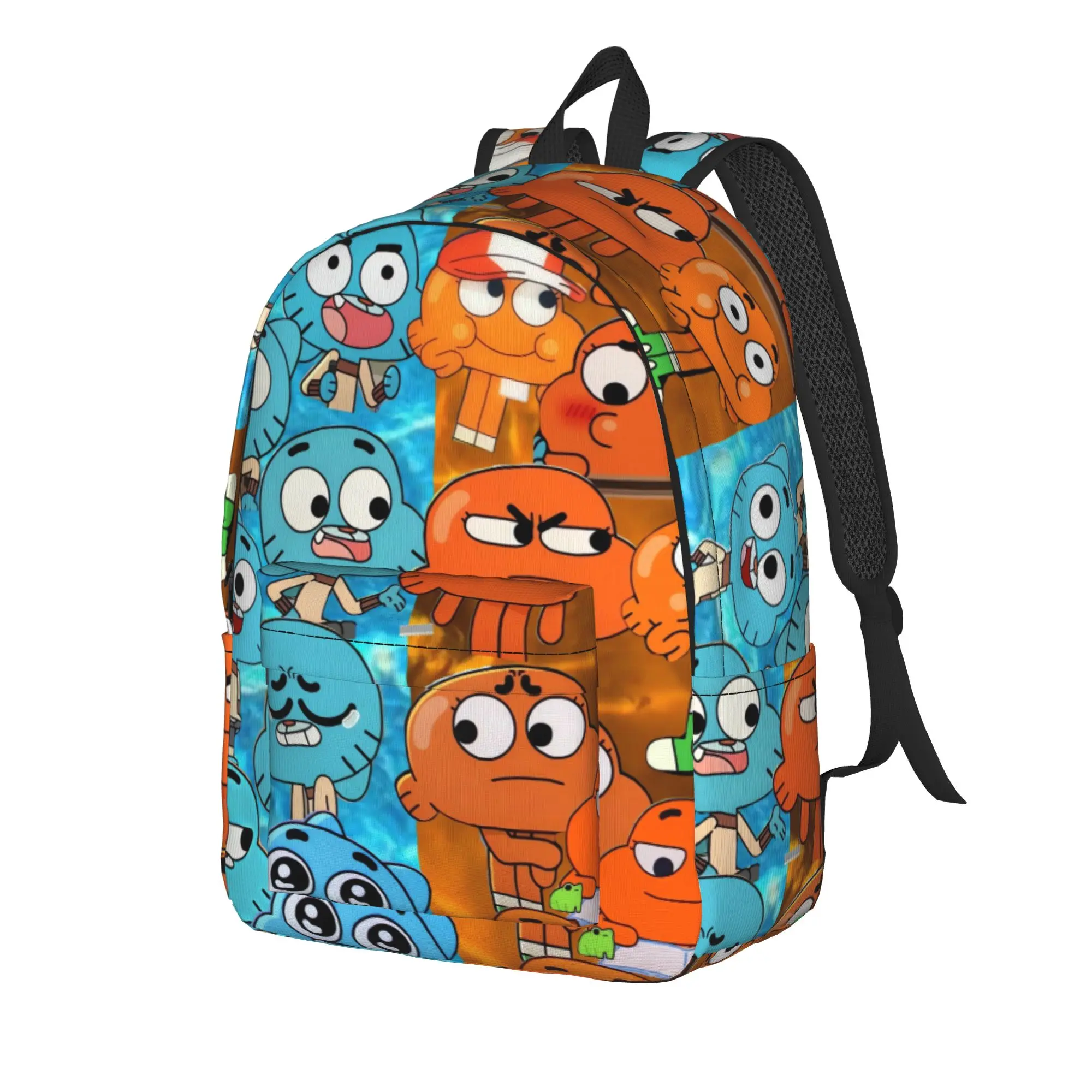 Gumball Gum Ball Watterson Amazing Cartoon Backpack Streetwear Backpacks Boy Girl Daily Breathable School Bags Colorful Rucksack