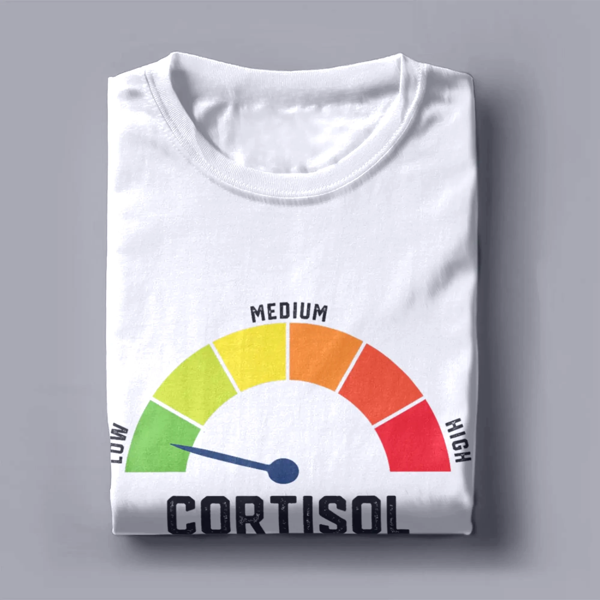 Cool Low Cortisol Levels V Meme T-Shirts Women Men O Neck Funny Clothes Novelty Short Sleeve Tees Graphic Summer Y2K Fun Tops