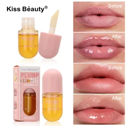 Coreano Lip Plumper Lip Gloss Oil, Lábios maiores, Reduzir Lábios, Lábios Linhas Finas, Volumizer, Hidratante, Aumentar