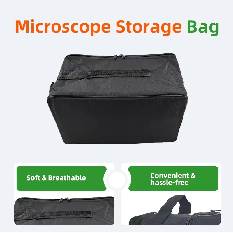 AP01 Shockproof Foldable Microscope Carry Bag Oxford Polyester Webbing Hand Case 38x25.4x18cm Compatible with for Jiangnan
