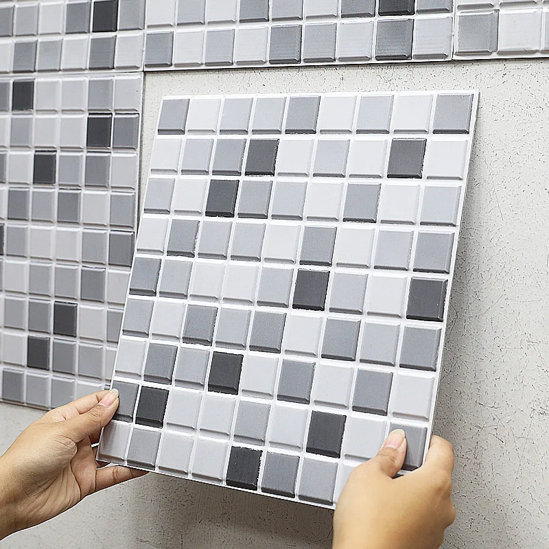 

3D mosaic wall stickers, self-adhesive wallpaper, bathroom, toilet, kitchen, shower room, renovation, decoration wallpaper