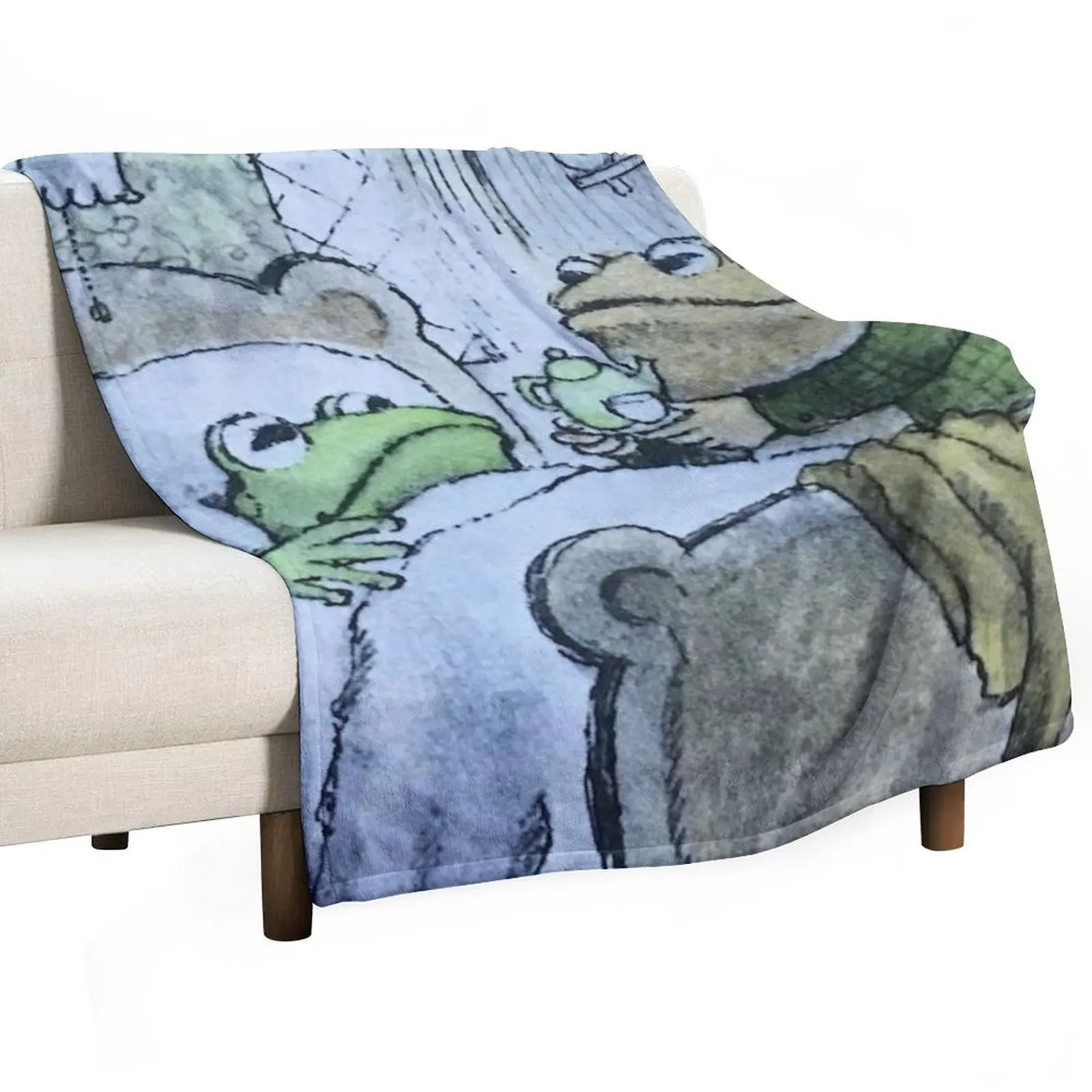 

Frog and Toad Throw Blanket Soft Big Large Loose Luxury Designer Blankets