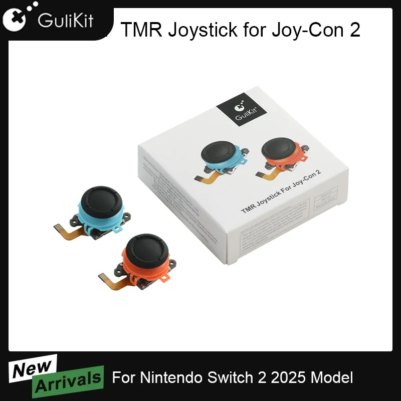 GuliKit TMRジョイスティック JoyCon 2用 ドリフトしないスティック Nintendo Switch 2 2025年モデルゲーム機修理交換用