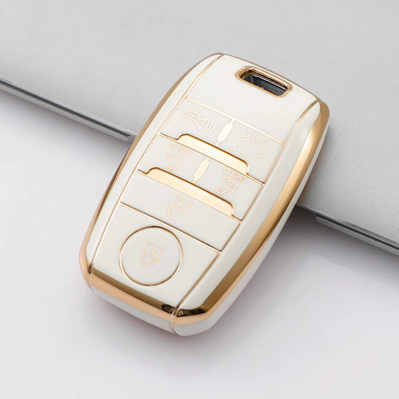 6 Button Remote Control TPU Car Key Cover Holder for KIA Sedona Grand Carnival Sorento Shell Fob Key Case Protection Skin