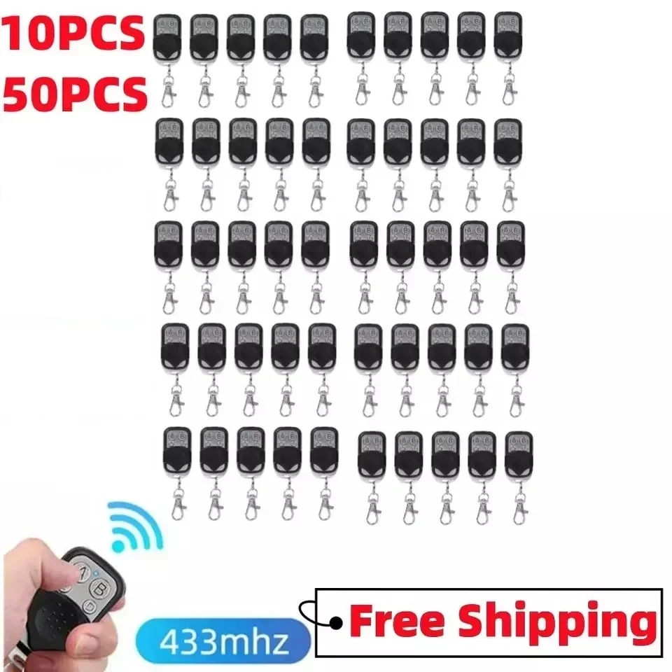 controle remoto clone fixo aprendizagem rolling code clonagem chave duplicadora porta garagem portao 433mhz 10 pcs 50 pcs hfy408g 01