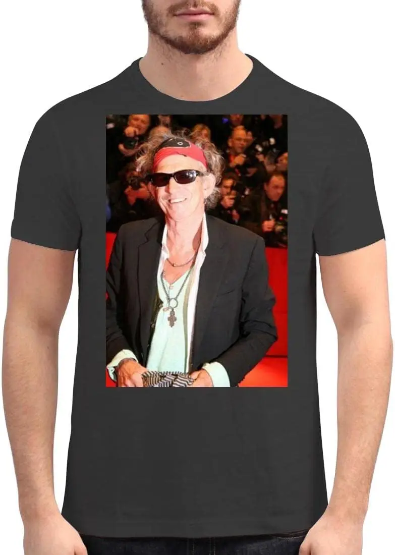 Keith Richards - Men's Soft Graphic T-Shirt PDI #PIDP186933