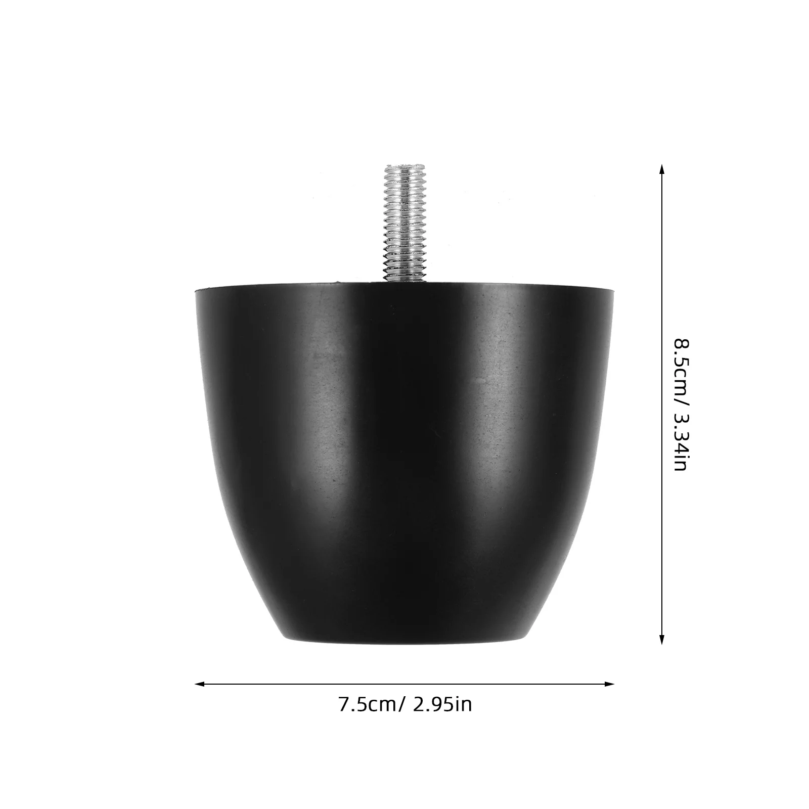 8 قطعة أقدام أثاث أرجل طاولة بلاستيكية مستديرة استبدال أقدام أريكة لخزانة كرسي الاستقرار الحد من الضوضاء الأثاث الصغير #3