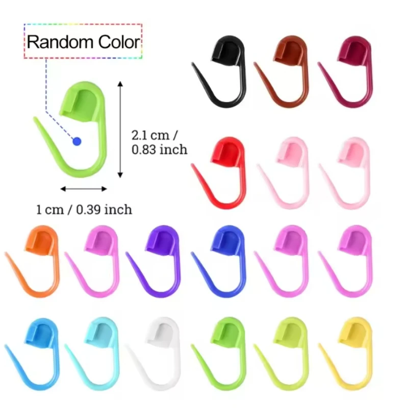 120Pcs Mixed Color Plastic Pins for Knitting Accessories