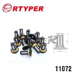 100 PCS Micro Filter Size 12.7*6*10.4MM For Honda Civic Accord Audi Fuel Injector 1006A 11072