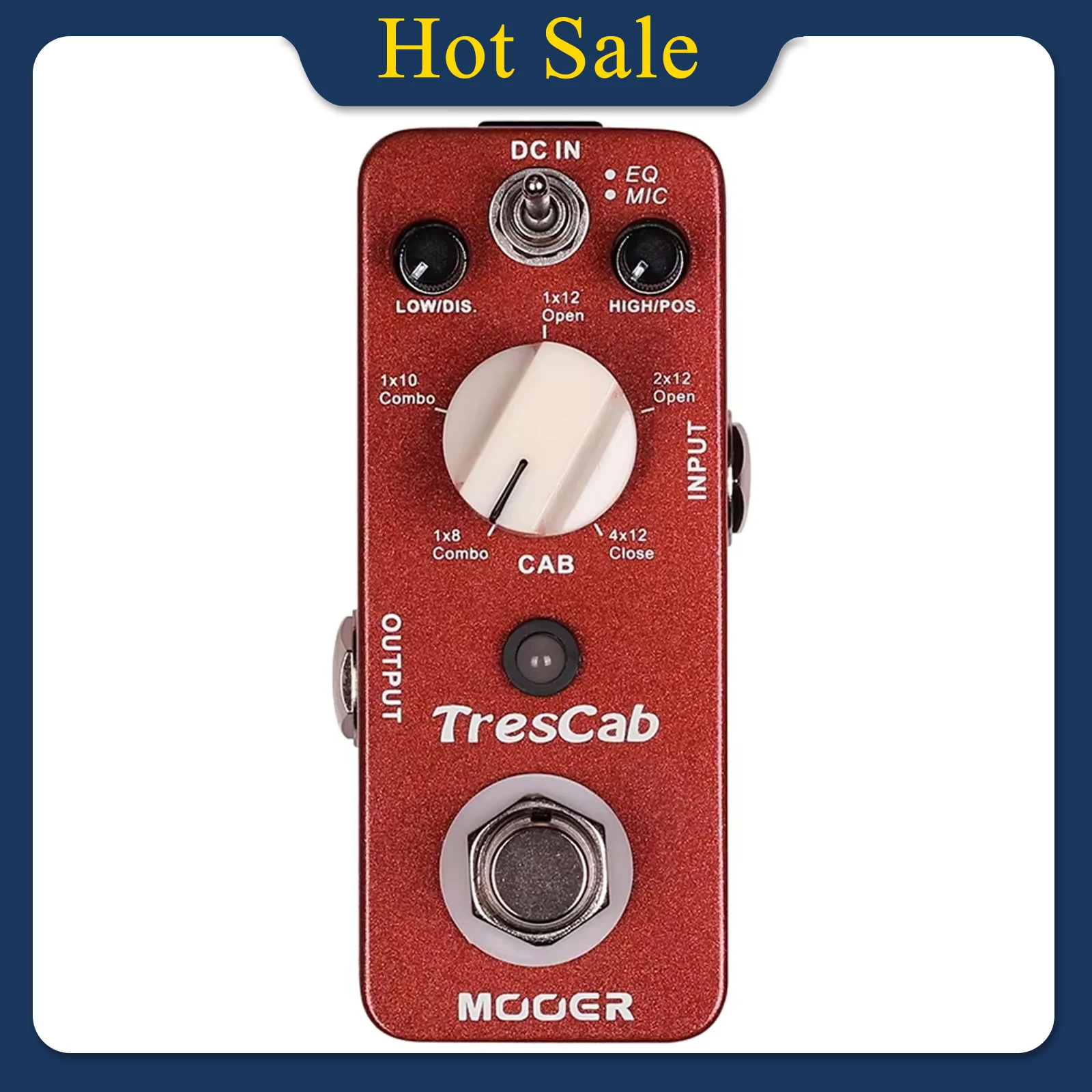 MOOER TresCab Electric Guitar Effect Pedal Digital Cabinet Simulation True Bypass Full Metal Shell Pedal Guitar Accessories
