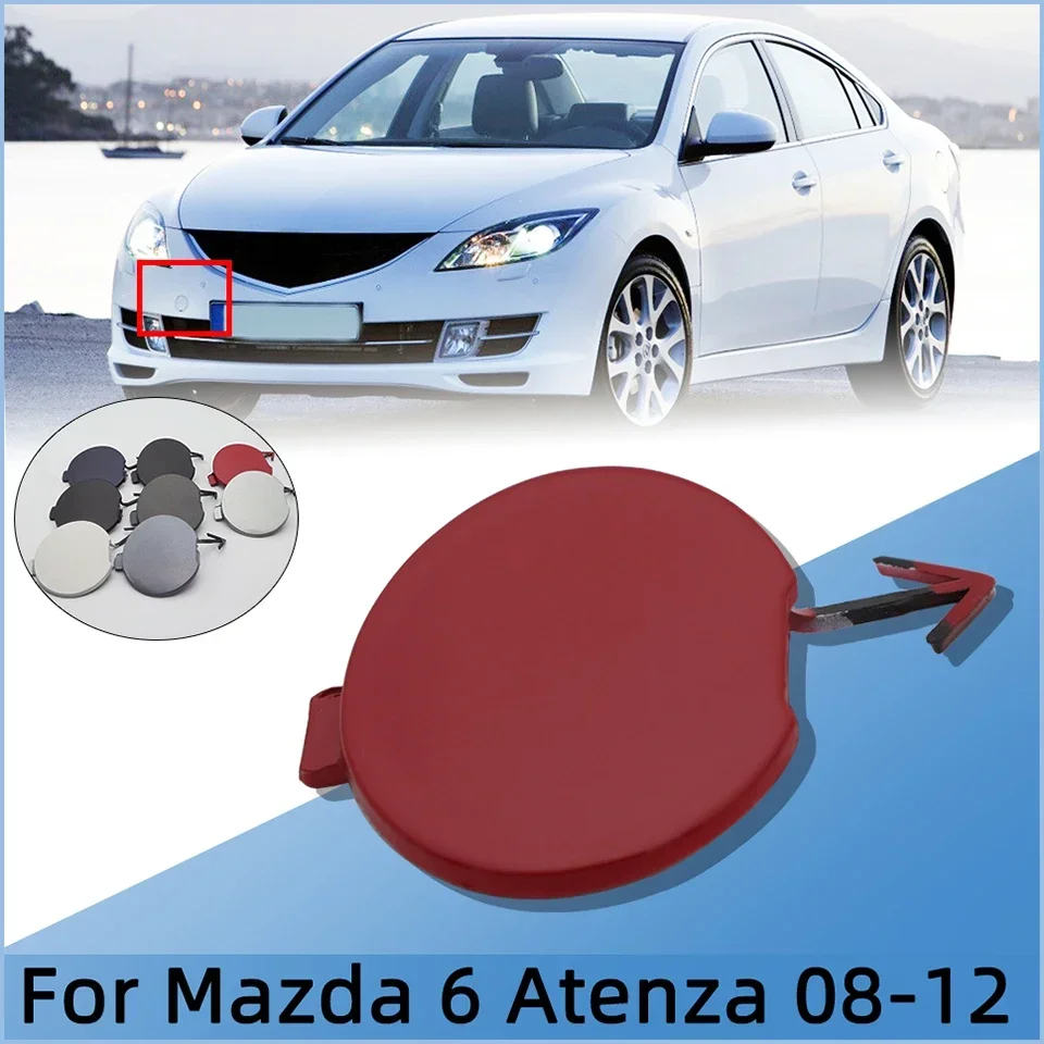 For Mazda 6 GH Atenza 2008 2009 2010 2011 2012 Car Front Bumper Towing Hook Eye Cover Lid Tow Hook Hauling Trailer Cap Garnish