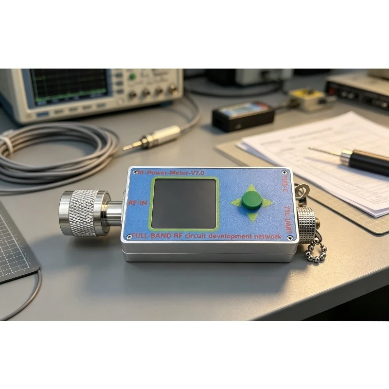 Industrial High Precision Digital RF Power Meter V7 10GHz N-Type Type-C USB Tester