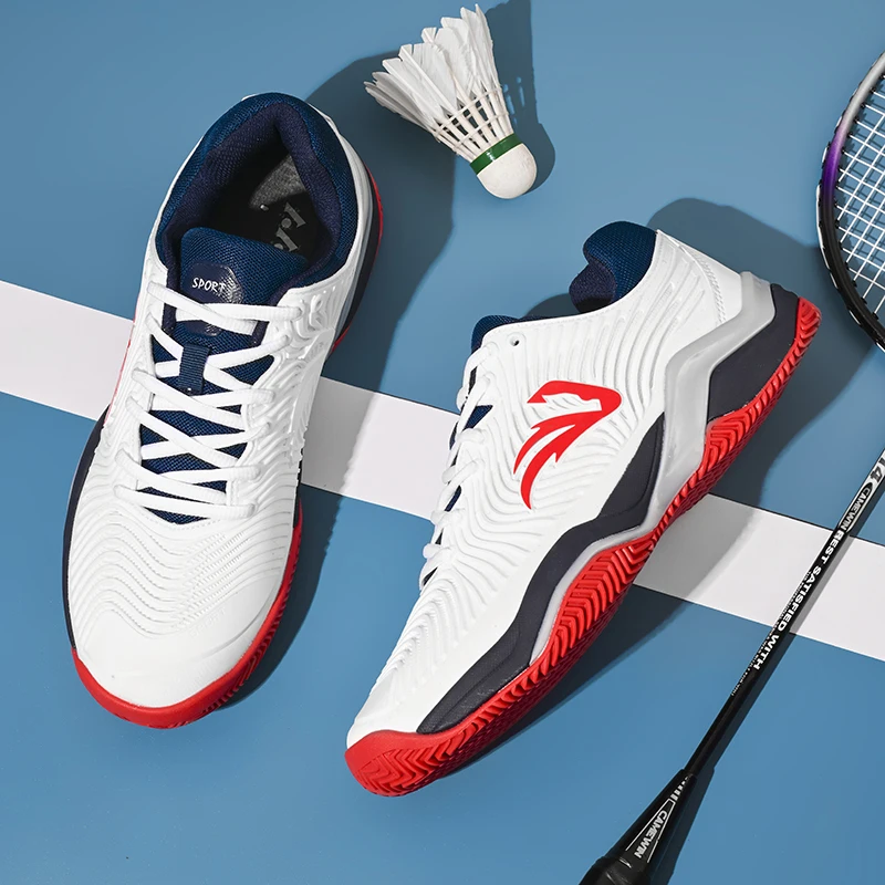 Profesjonalne buty do badmintona wielofunkcyjne buty sportowe buty do tenisa dorosłych mężczyzn antypoślizgowe gumowe podeszwy sportowe odporne na