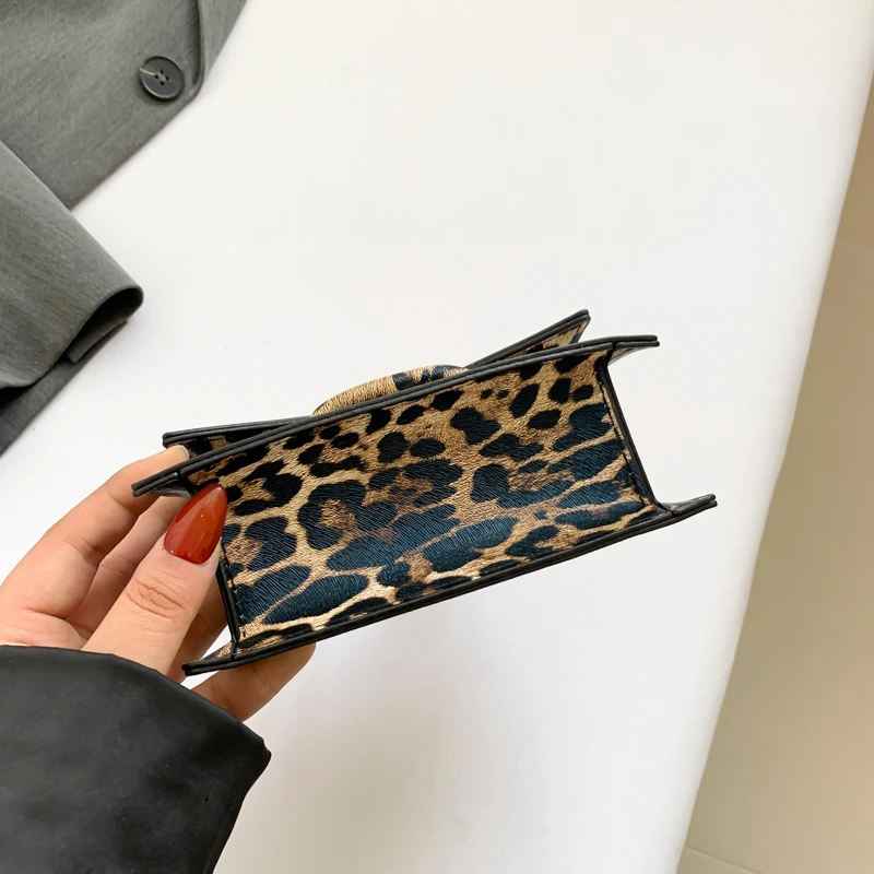 Mini Leopard Bag Evening Clutch Crossbody Sling Purse Chic Women\'s Shoulder Bag Elegant Square Bag Luxury Designer Brand