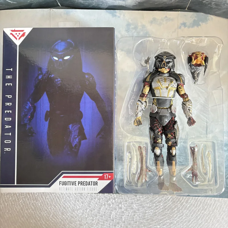 Figura de acción Fugitive Predator NECA, modelo de PVC, juguete coleccionable, figuras alienígenas, regalo de cumpleaños, 18cm