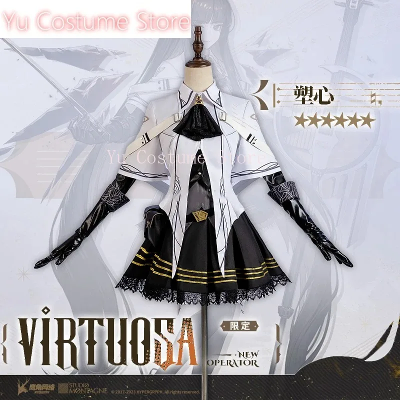 YuCostume Arknights Virtuosa Arturia Giallo New Operator Game Suit Lovely Cosplay Costume Halloween Party Role Play Outfit Women