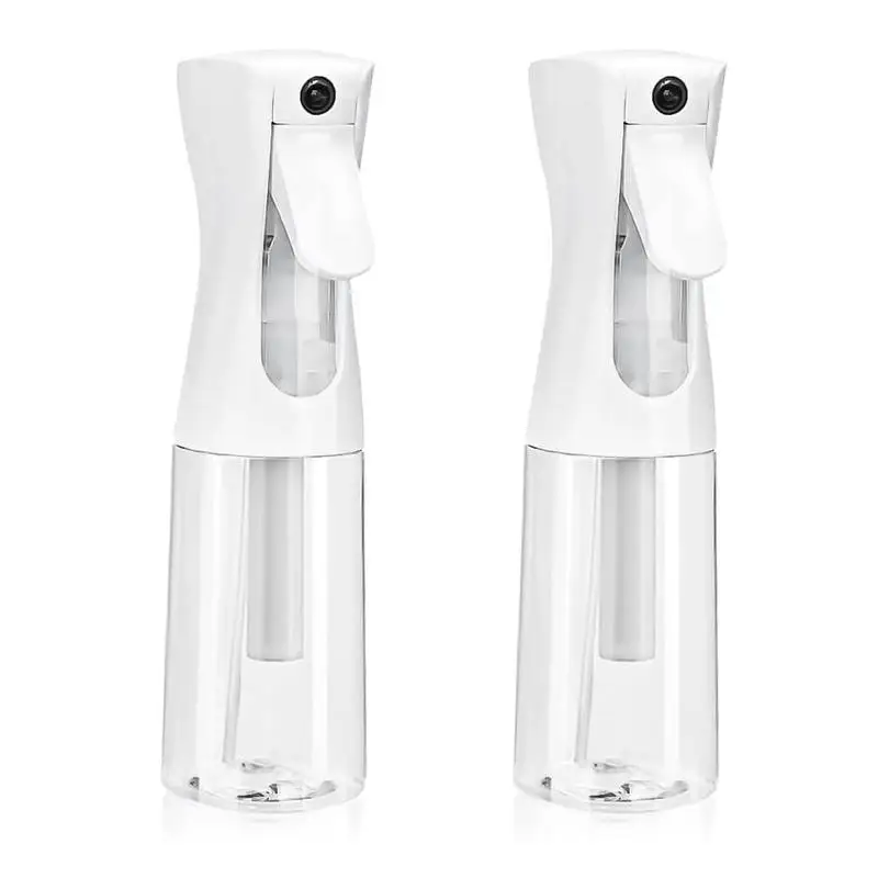 2 pcs Continuous Fine Mist Spray Bottle, Leak‑Proof Refillable Empty Mister, Multi‑Purpose Sprayer for Beauty, Gardening, Home Cleaning and Travel Use