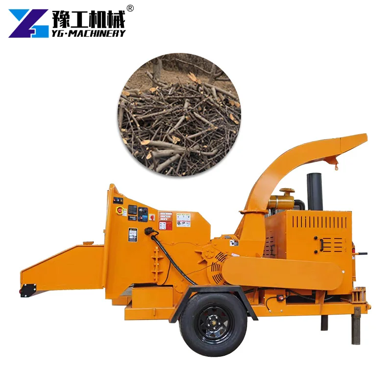 Biomass Wood Crusher Industrial Grinder Chipper Machine Wood Pellet Fuel Production Briquette Making Energy Processing Custom