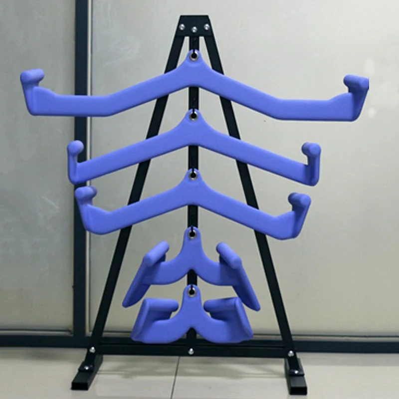 Accesorio de máquina de Cable de barra extraíble Lat de lavanda para gimnasio en casa, barra en V, barra en T, Kit de mango de Fitness para entrenamiento de bíceps/espalda/tricep