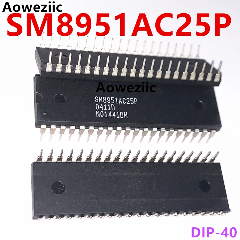 Chip Mikrokomputer Chip Tunggal SM8951AC25P Asli dan Asli