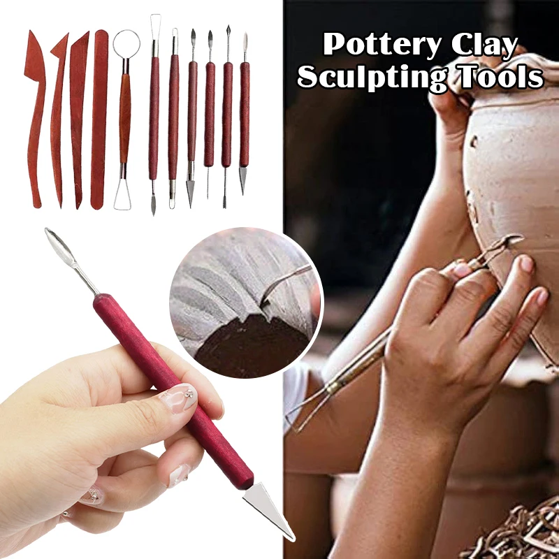 

Ceramic Wax Clays Carving Tools Art Diy Pottery Clay Tool Cold Potcelain Polymer Molds Sculpting Carving Craft Tools