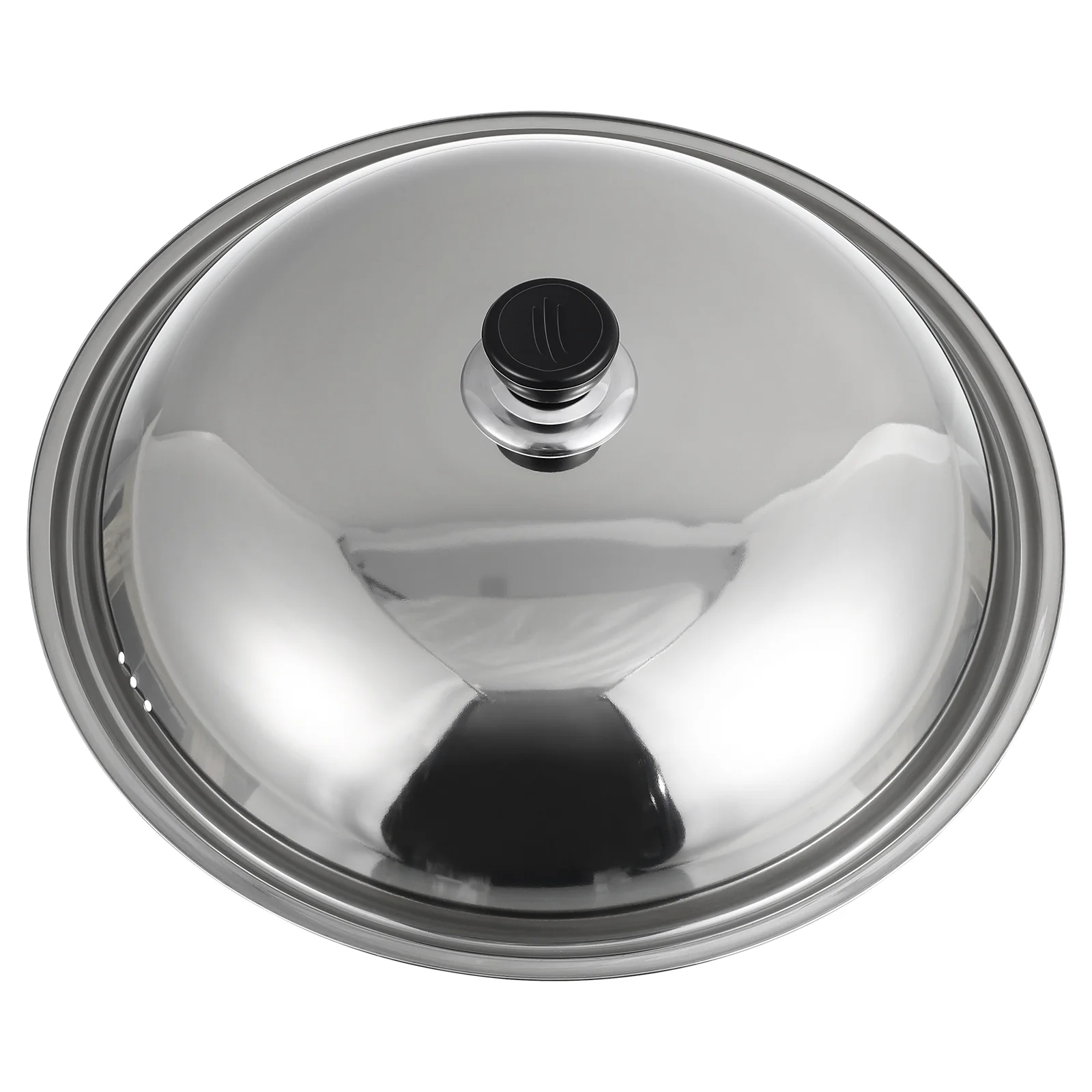 Griddle Pan Cooking Tool Stainless Steel Pot Cover Kitchen Gadget Jar Screen Anti Oil Splashing Lid Silver
