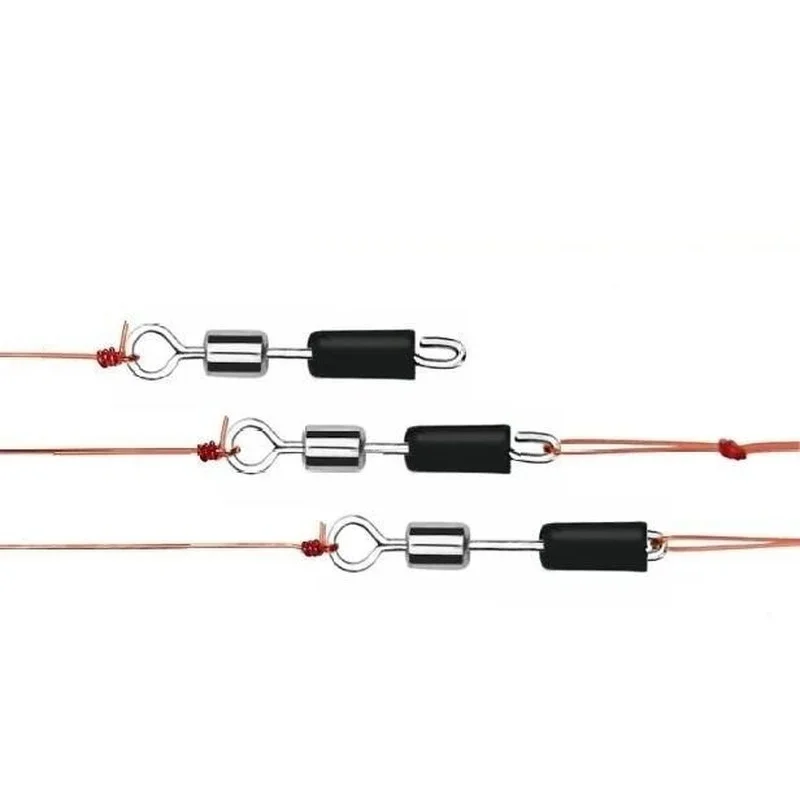 Flysand rolamento de esferas giratório anéis sólidos conector de pesca ganchos ligação rápida rápida 10 pçs/saco ferramenta de pesca acessórios de pesca