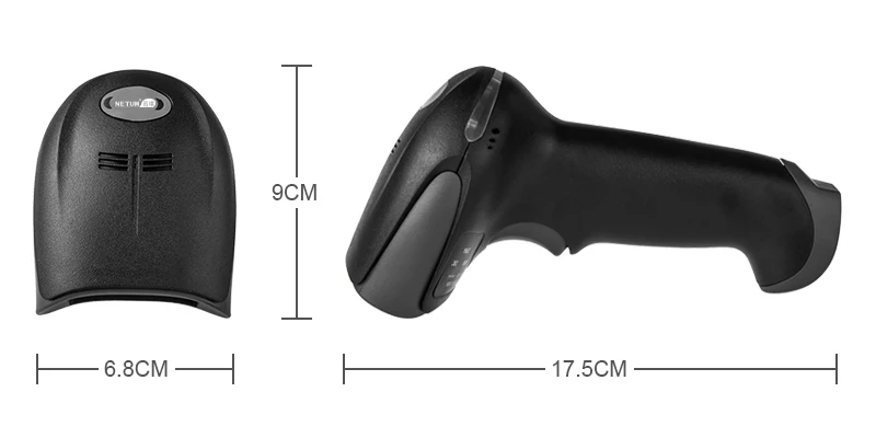 HW NETUM NT-2012 Handheld USB 1D Barcode Scanner CN/RU/ES