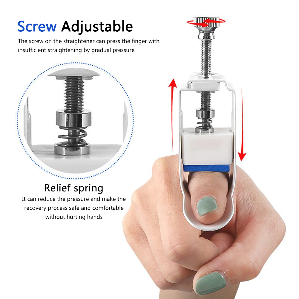 Finger Straightener Brace Finger Corrector Pressing Device Splint Orthosis Tool for Trigger Finger Arthritis