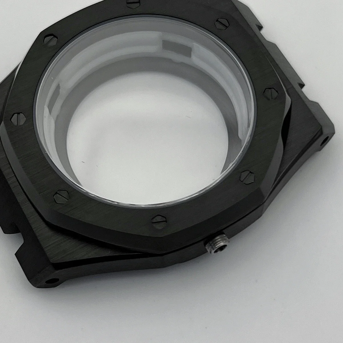41mm Black NH35 case stainless steel strap 31.8mm dial hands sapphire glass waterproof for MOD OAK NH35 NH36 automatic movement