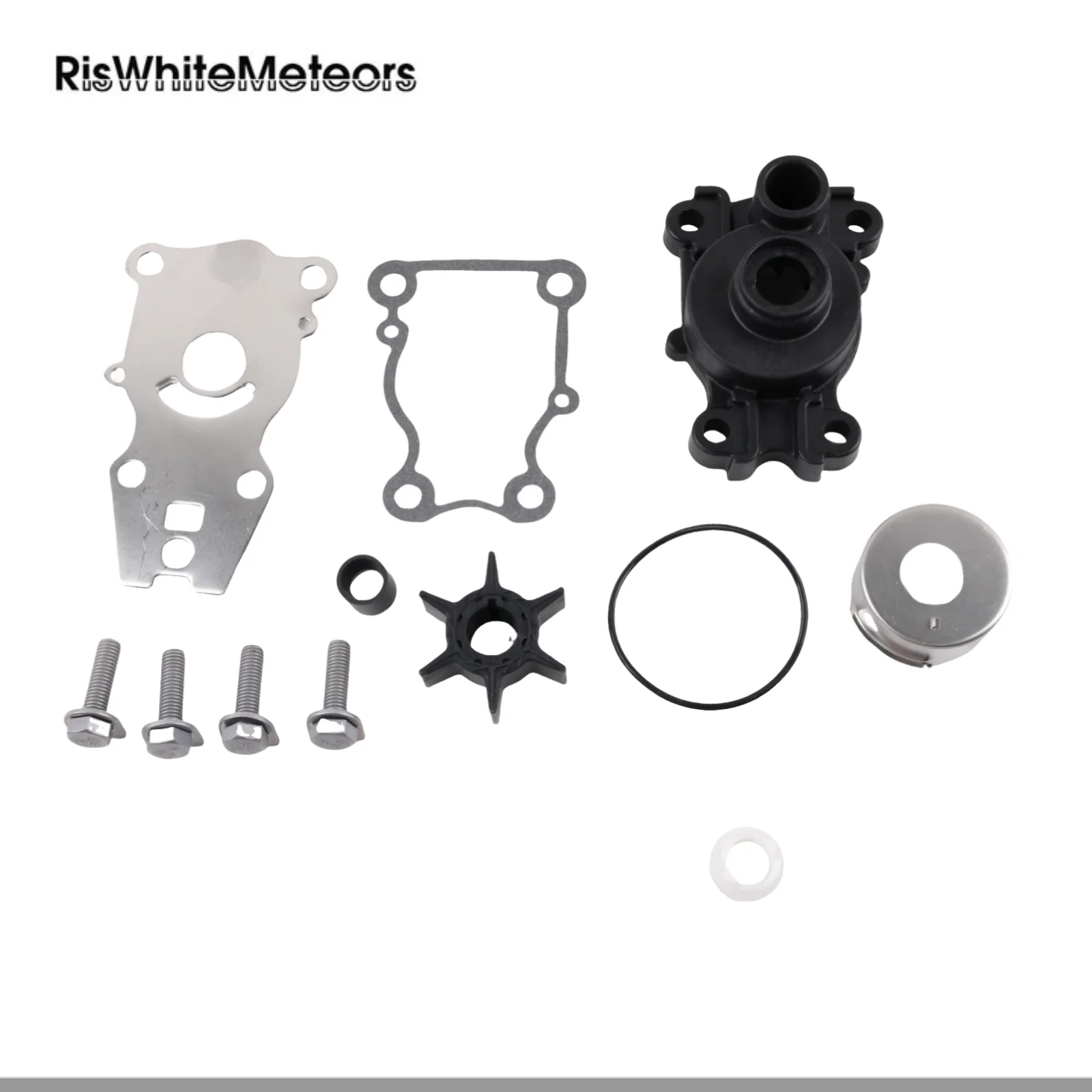 

RisWhiteMeteors 66T-W0078-00 66T-W0078-01 Water Pump Repair Kit Replacement for Yamaha Outboard 25HP 30HP 40HP