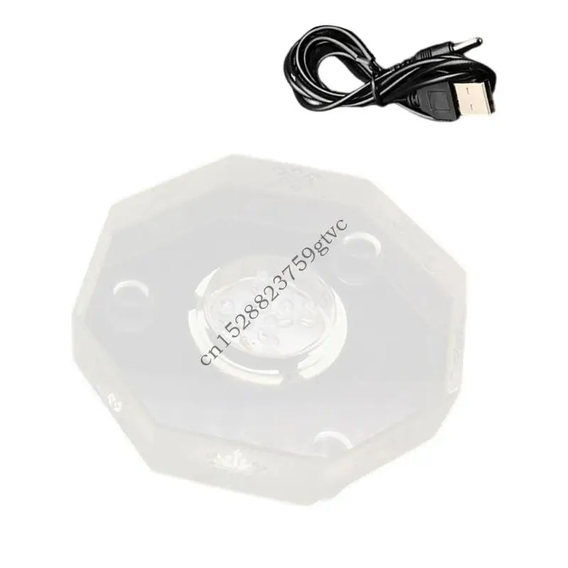 

D0UF Rotating LED Display Platform With Light Functionality for Collectibles and Home Decoration Applications