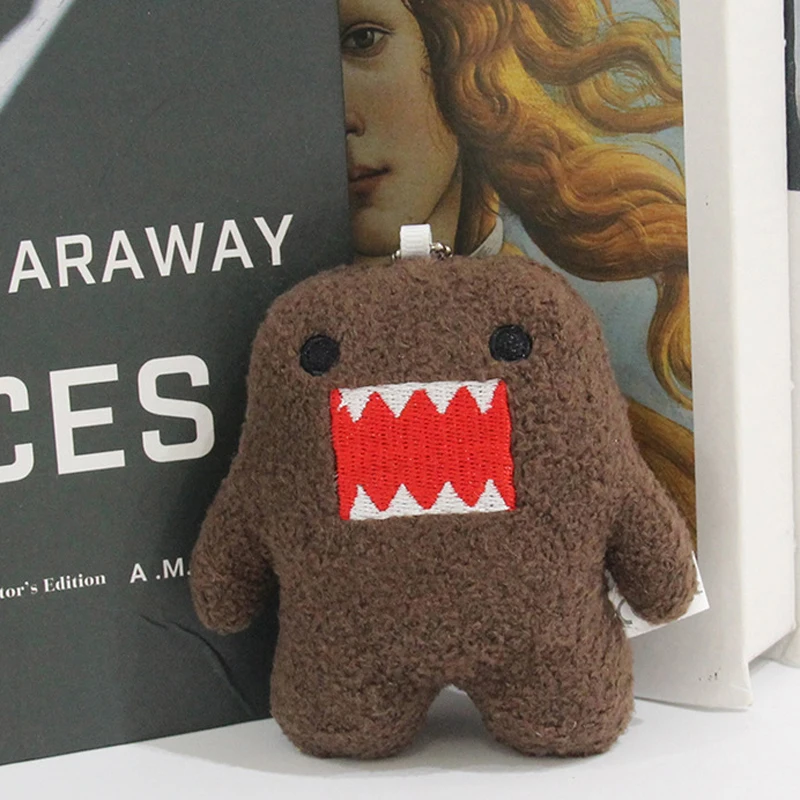 2025 vente chaude Kawaii mignon Domo Kun porte-clés en peluche Anime porte-clés charme pour sac clés cadeau Collection anniversaire jour cadeaux de noël