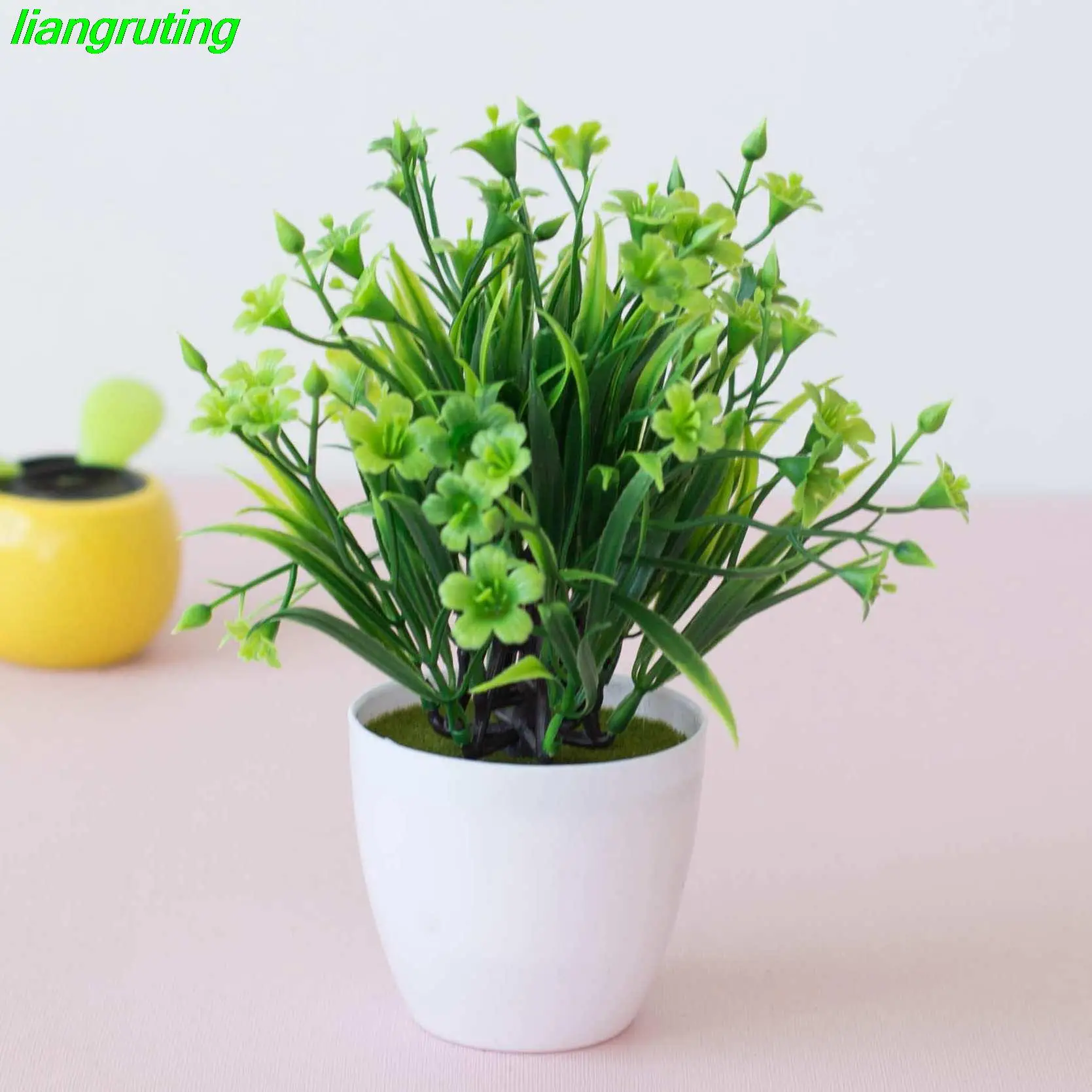 Simulation plant pot green plant home decoration trinket 17 eye star grass mini desktop simulation flower bonsai