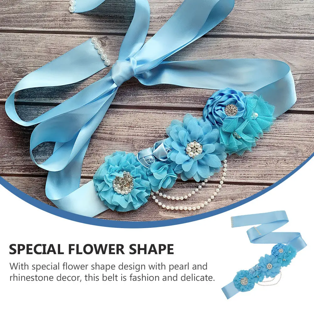 

1Pcs Sparkling Crystal Decorated Pregnancy Waist Belt for Bridesmaids Maternity Formal Wear Bridal Shower Ceremony Dress Up
