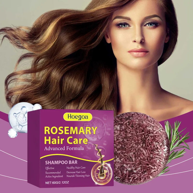 

Rosemary Shampoo Bar - Plant-Based Hair Care, Strengthens & Nourishes Roots, Helps Reduce Hair Loss for Fuller Hair