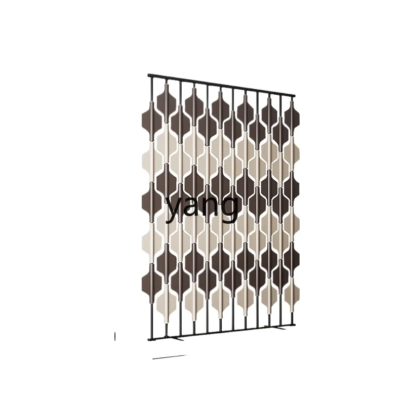 LXL Household Living Room Entrance Stainless Steel Folding Screen Partition Modern Bedroom Occlusion