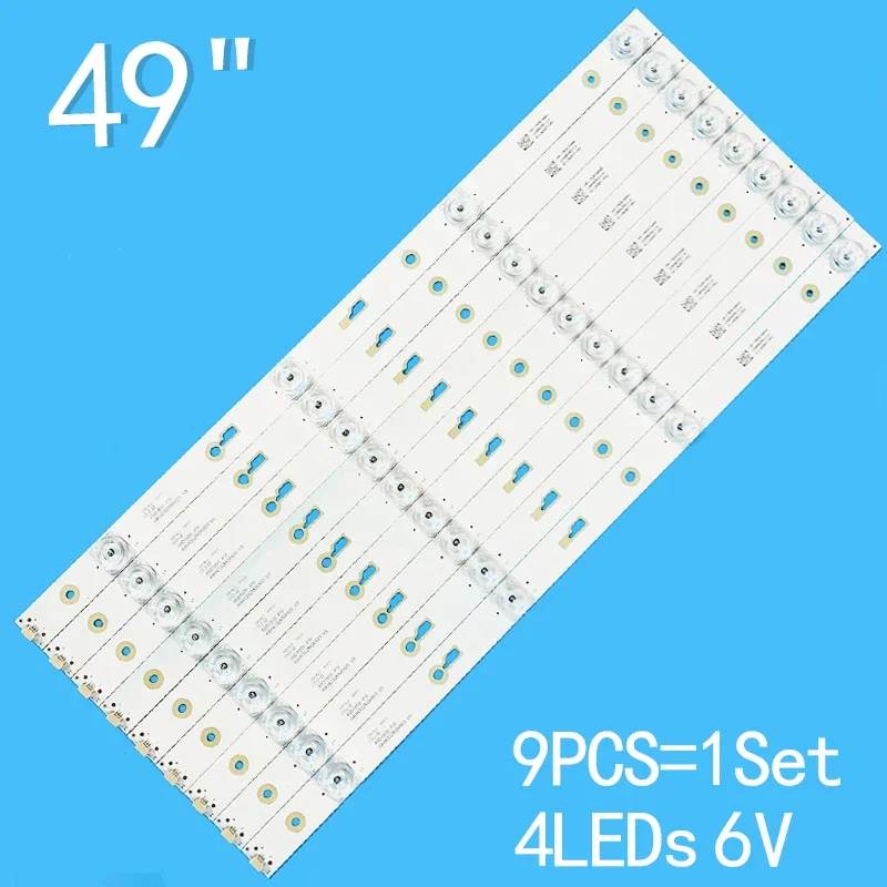 New 8PCS/lot 4LEDs 6V For 49