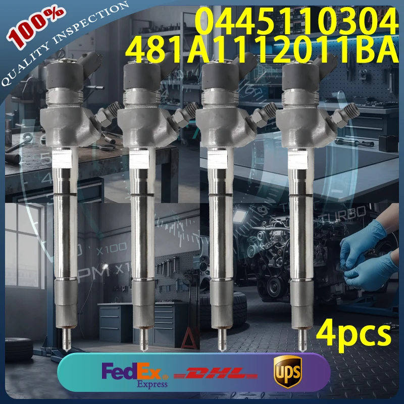 

0445110304 High Quality Common Rail Diesel Injector 481A1112011BA for Chery Eastar 1.9D Diesel Engine 4pcs