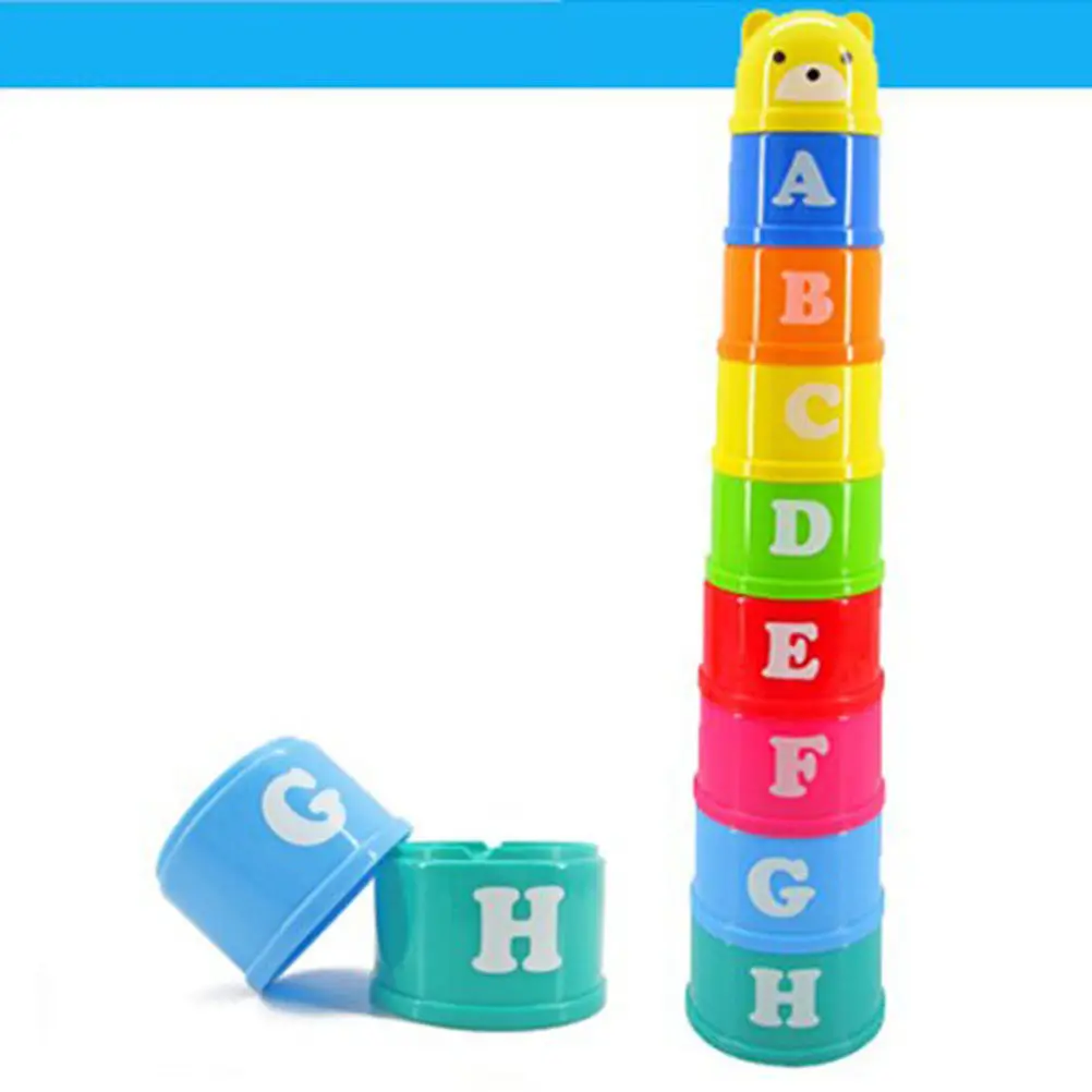 Baby Toy Nesting and Sorting Cups Childrens Kids Stacking Stackable Learning Toys