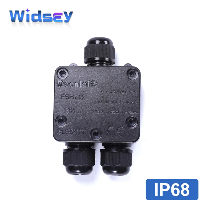 Ip68 3-Wege-wasserdichte Anschluss dose 4-15mm elektrische Kabel kabelst ecker 41a 450V t85 y-Typ externe elektrische Anschluss dose